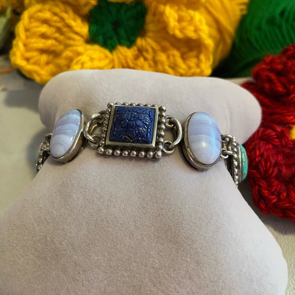 Whitney Kelly 925 Gemstone Art Bracelet – Boho Luxe Statement - Picture 7 of 9